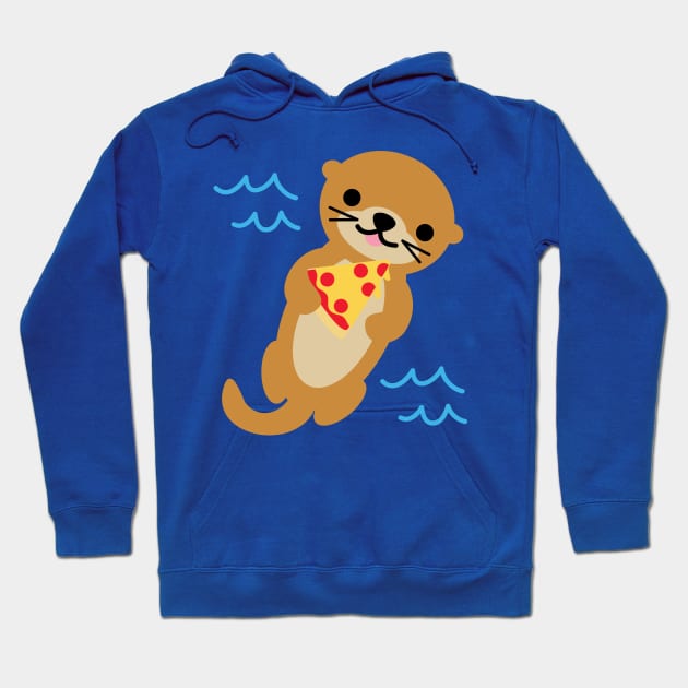 Sea Otter Pizza Hoodie by BoredInc